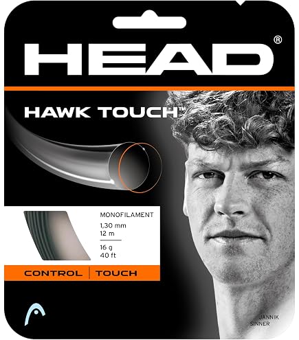Amazon.com : Head Hawk Touch Tennis String Set, 17g, Grey : Sports